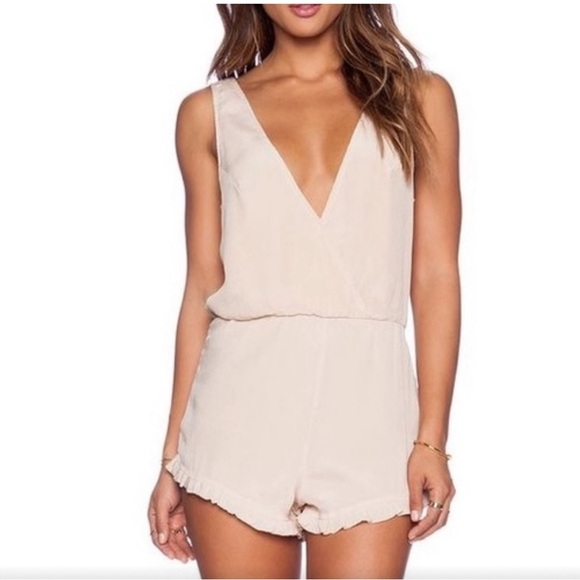 WINSTON WHITE Blush/Pink ruffle Romper - Picture 1 of 10